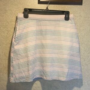 Columbia PFG Pastel Striped Mini Skirt